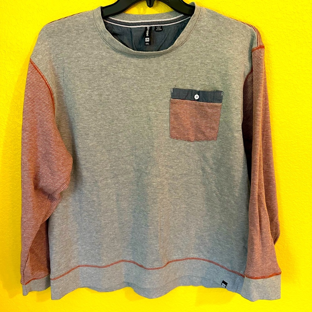 Ocean Current women’s pullover long sleeve red/gray size XXL